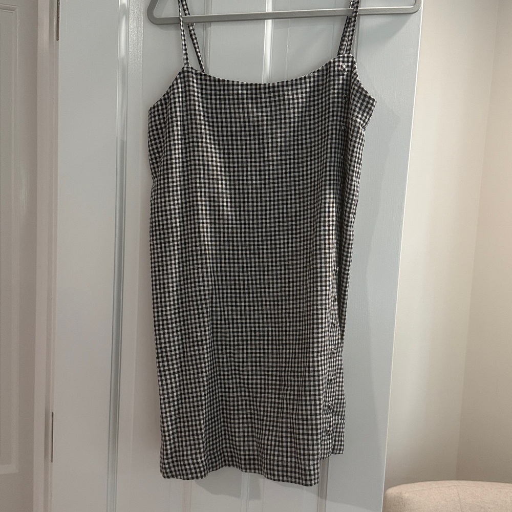 Black and White Gingham Dress Abercrombie